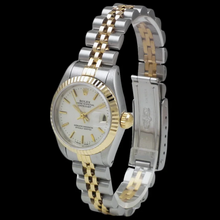 Natural White Stick Dial Datejust Rolex Women Watch Ss & Gold Rolex