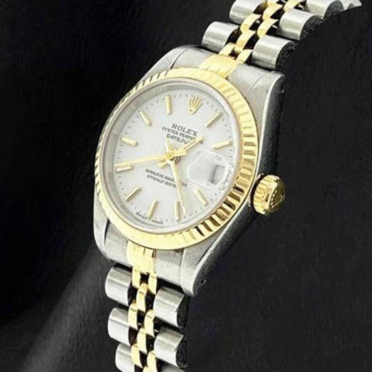 natural diamond watch top view