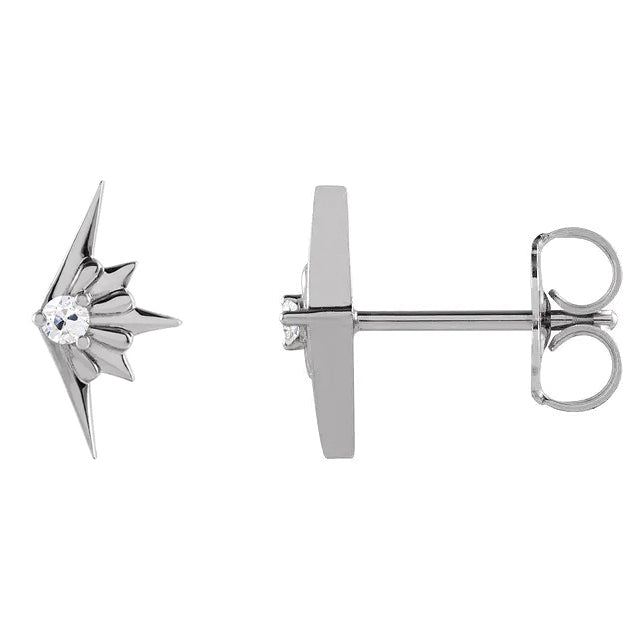 Luxury Brilliant Diamond Drop Earrings 0.50 ct – front view