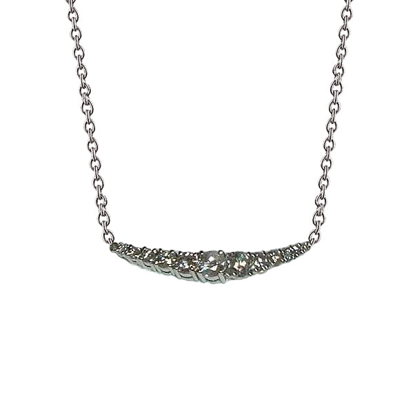 Women 3.7 Carats Real Diamond Necklace Pendant White Gold 14K New