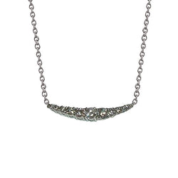 Women 3.7 Carats Real Diamond Necklace Pendant White Gold 14K New