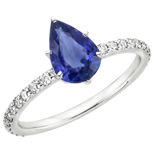natural round sapphire 5.25ct ring side angle