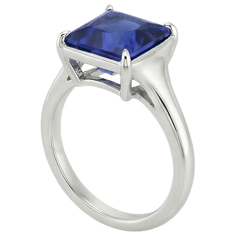 natural princess sapphire 5ct ring top view