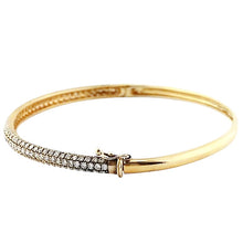 Women Natural Diamond Bangle 4.50 Carats Yellow Gold 14K Jewelry New