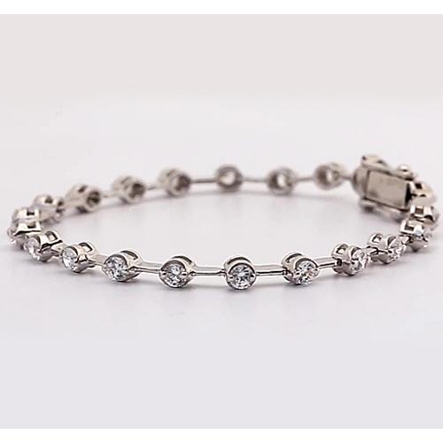 Women Natural Diamond Bracelet 6 Carats F Vs1 