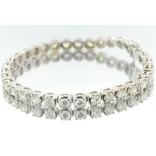 Women Natural Diamond Bracelet 8.50 Carats White Gold Jewelry 14K New