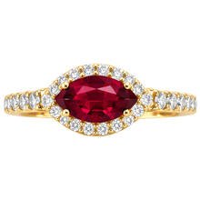 Women Red Marquise Cut Ruby Natural Earth Mined Diamond Ring 3.50 Carats Yellow Gold 14K