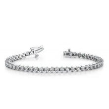 Women Round Natural Diamond Tennis Bracelet 8.16 Carats White Gold 14K