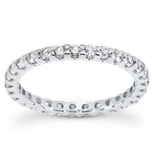 Women Round Real Diamond Eternity Wedding Band 0.90 Carats
