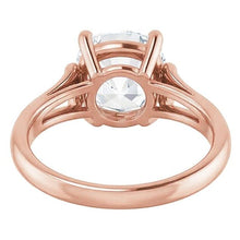 natural round diamond 3.50ct ring with diamond accents