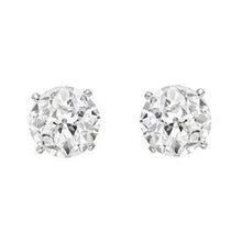 Women Studs Earring 2.50 Ct Old Mine Cut Real Natural Earth Mined Diamonds White Gold