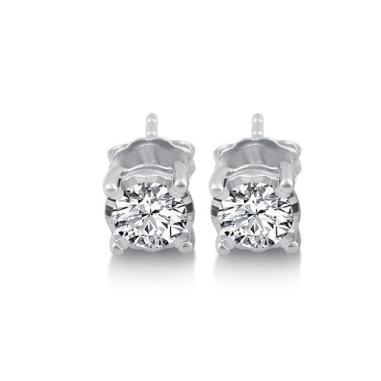 Women Studs Earrings 3.80 Ct Earth Mined