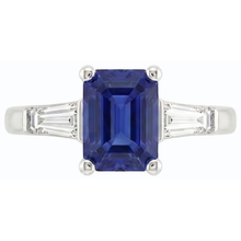 natural emerald sapphire 1.75ct ring side angle