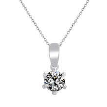 Diamond Antique Cushion Pendant in 14K White Gold – main view