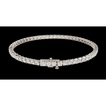 Women Lab Grown Tennis Bracelet 7 Carat 14K White Gold