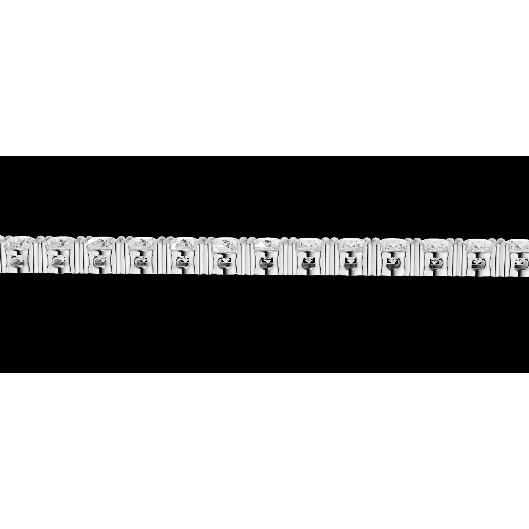 Women Lab Grown Tennis Bracelet 7 Carat 14K White Gold
