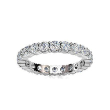Women Natural Earth Mined Diamond Eternity Engagement Band 3.50 Carats White Gold 14K