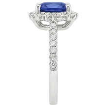 Women's Ceylon Sapphire Halo Ring