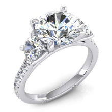 Women's Engagement Ring Round Natural Earth Mined Diamond