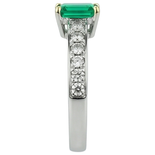 Handcrafted Colored Stone Ring 2 ct – profile view