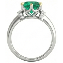 Sophisticated Gemstone Ring 2 ct – top view