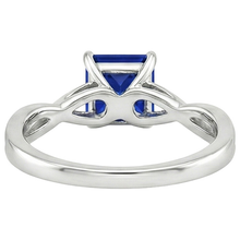 Women's Gold Solitaire Ring Sri Lankan Sapphire Prong Set 2.25 Carats