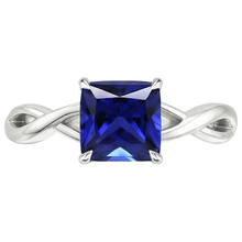 Women's Gold Solitaire Ring Sri Lankan Sapphire Prong Set 2.25 Carats