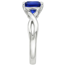 Women's Gold Solitaire Ring Sri Lankan Sapphire Prong Set 2.25 Carats