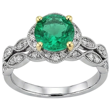Elegant Gemstone Ring 2.50 ct – profile view