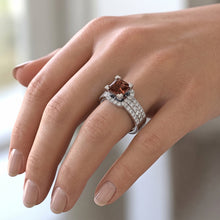 Women's Red Ruby Princess Ring