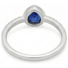 natural round sapphire 2.50ct watch profile view