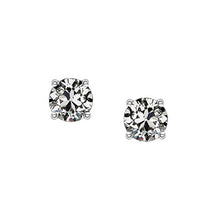 Diamond Stud Earrings 1-ct 14K White Gold – main view