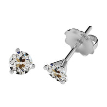 Natural Fine Diamond Earrings 1.50 ct 14 Karat White Gold – main view