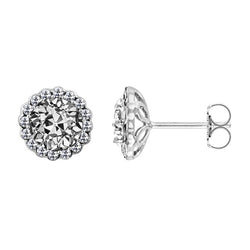 Fine Diamond Drop Earrings 1 ct F/VS1 – 14K White Gold