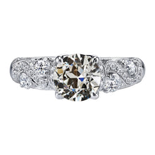 Earth-Mined Diamond Engagement Ring 2 ct 14K White Gold – main view