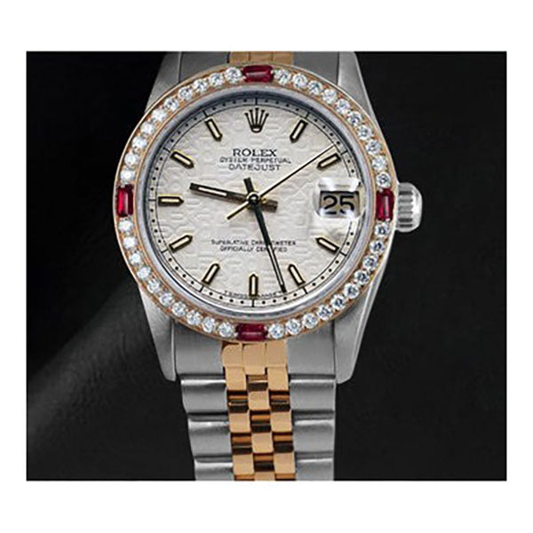 Women's Rolex Datejust White Jubilee Luminous Dial 31mm Watch