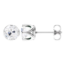 Diamond Earrings 4 ct G/VS1 – 14 Karat White Gold