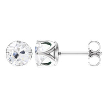 Diamond Earrings 4-ct 14 Karat White Gold – main view