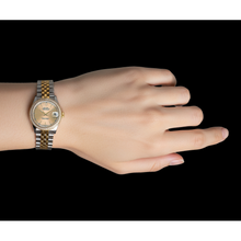 Women's Rolex Date-just Champagne Stick Dial 31mm Watch P4