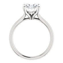 Women's 4 Carat Oval Genuine Diamond 