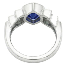 natural heart sapphire 2.50ct watch profile view