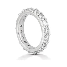 Women's Comfort Fit Eternity Band 4 Carats Gold Wedding Jewellery Natural Earth Mined Diamond