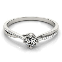 Women's Engagement Ring Old Miner Natural Diamond 2.50 Carats Twisted Shank