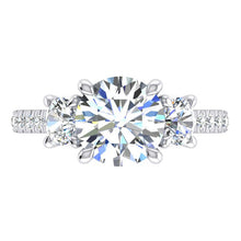 Women's Engagement Ring Round Natural Diamond