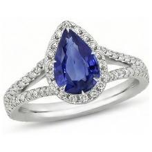 natural round sapphire 5.50ct ring side angle