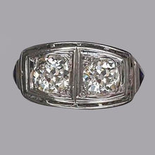 Women's Halo Round Old Mine Cut Natural Diamond Ring 2 Carats Gold 14K