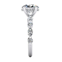 Womens Hidden Halo Engagement Ring Oval, Marquise, Round Cut Real Diamond