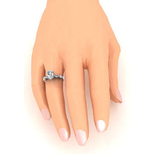 Womens Hidden Halo Engagement Ring Oval, Marquise, Round Cut Real Diamond