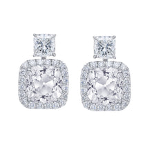 Earth-Mined Fine Diamond Earrings 12 ct 14K White Gold – main view