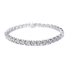 X Style 6.60 Ct Round Cut Real Diamonds Tennis Bracelet Gold 14K Jewelry